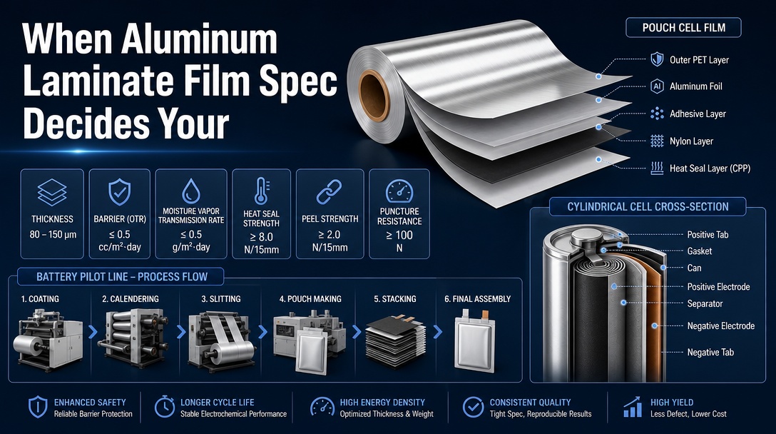 When Aluminum Laminate Film Spec Decides Your Pouch Cell Yield